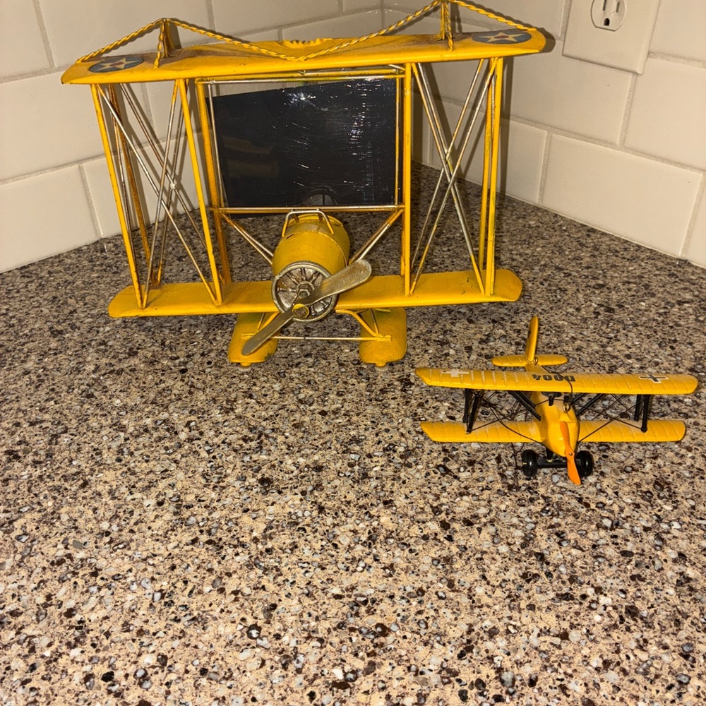 Yellow Biplane Photo frame - Picture 1 of 1